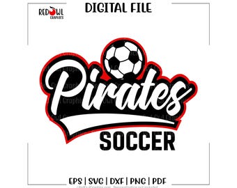 Soccer svg, Pirate Soccer svg ,Pirate, Pirates, Soccer, svg, dxf, eps, png, pdf, sublimation, cut file, htv, vector, digital, clipart,design
