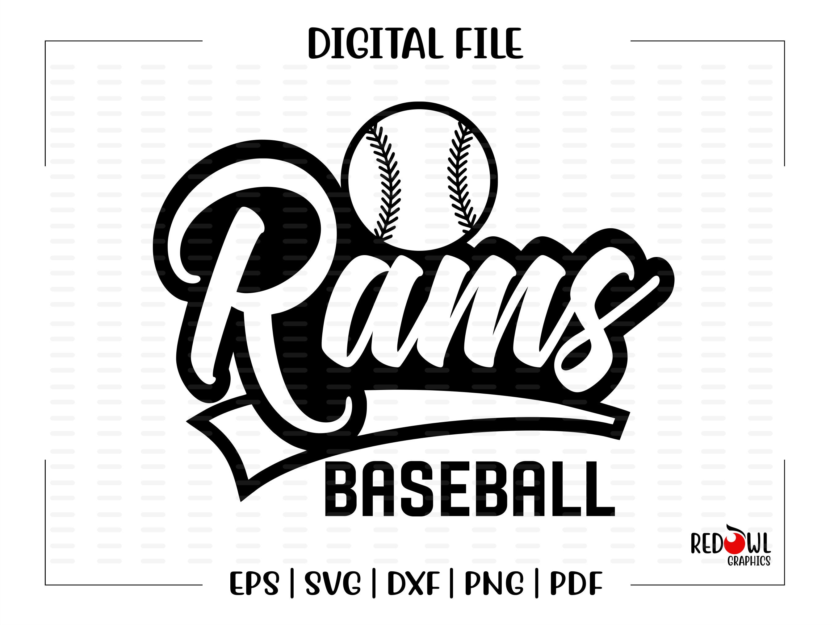 Ram Baseball Svg Baseball Svg Rams Ram Baseball Vector | Etsy