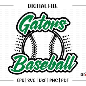 Gator Baseball svg, Baseball svg, Gator, Gators, Baseball, svg, dxf, eps, png, pdf, sublimation, cut file, htv, vector, digital, clipart