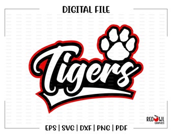 Tiger svg, Tigers svg, Tiger, Tigers, Team, Clipart, Mascot, School, svg, dxf, eps, png, pdf, sublimation, cut file, htv, vector, digital