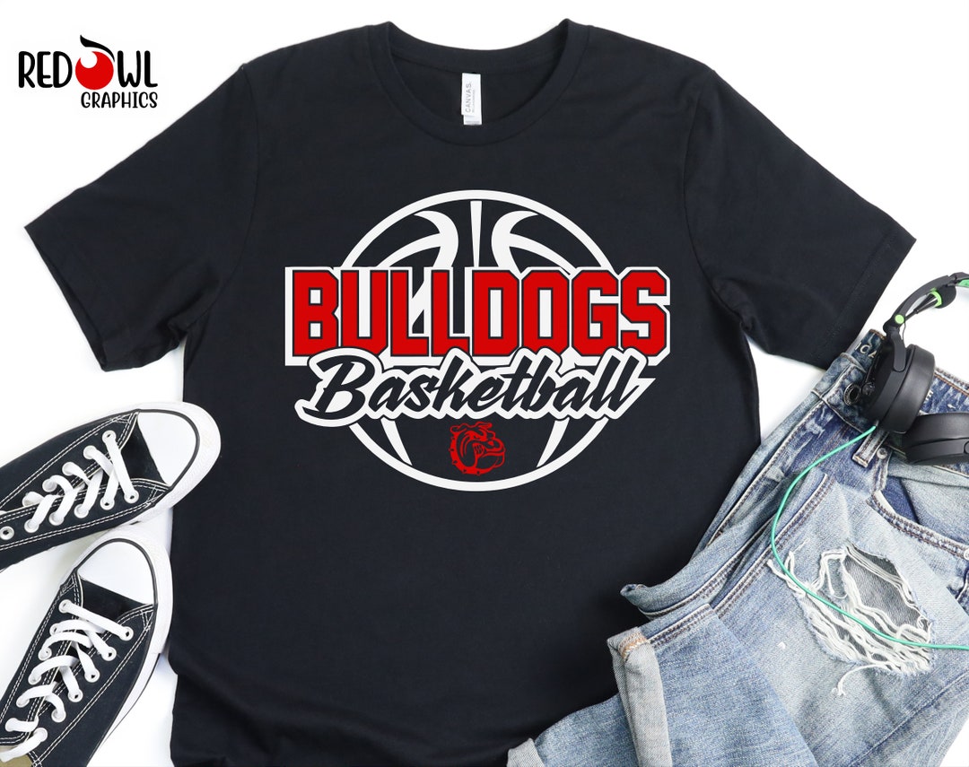 Basketball Shirt Bulldog Shirt Bulldog Basketball Tshirt Etsy