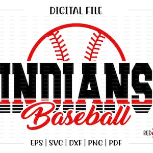 Baseball svg, Indian Baseball svg, Indian, Indians, Baseball, svg, dxf, eps, png, pdf, sublimation, cut file, htv, vector, digital