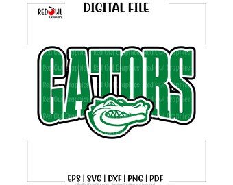 Gator svg, Gators svg, Gator, Alligatoren, Clipart, Maskottchen, Chevron, htv, svg, dxf, eps, png, pdf, Sublimation, cut File, htv, Vektor, digital