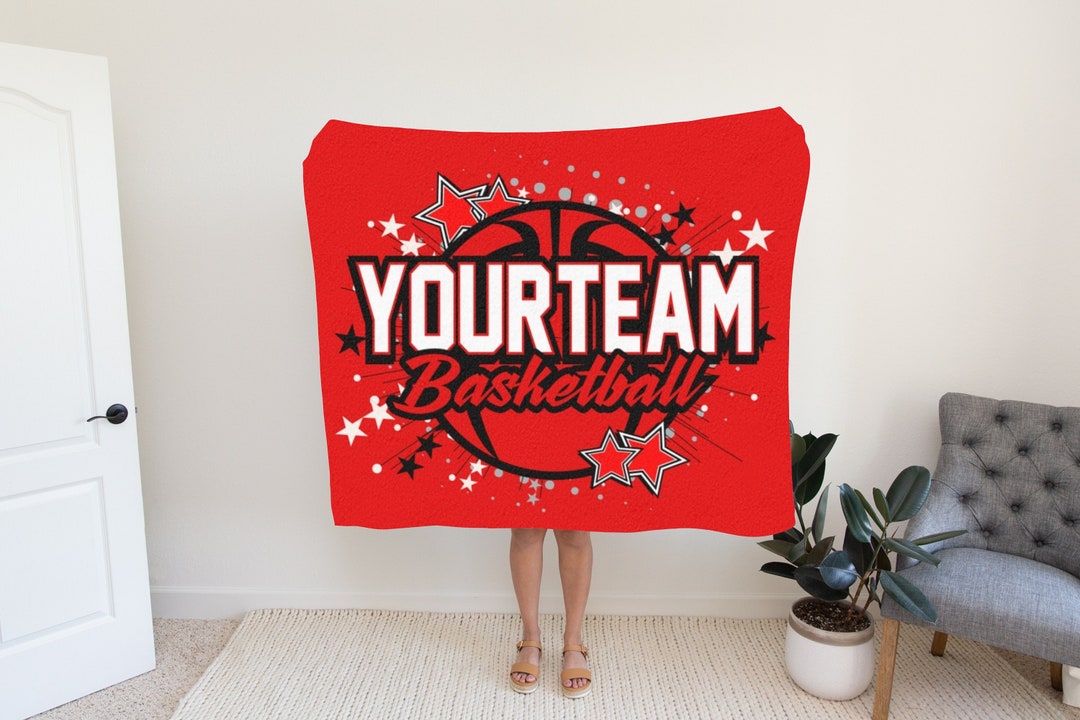 Personalized Basketball Blanket, Basketball Blanket, Basketball, Coach, Blanket, Pillow, Coach