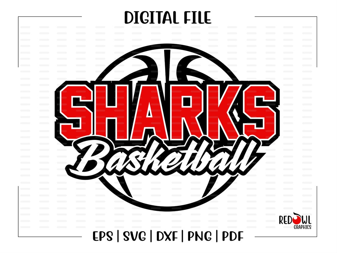 Basketball Svg, Shark Basketball Svg, Shark, Sharks, Basketball, Svg ...