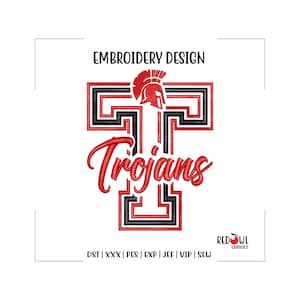 Trojan, Trojan, Disegno Ricamo, Mascotte, Squadra, Scuola, Ricamo Trojan, Ricamo, Macchina, Disegno, dst, xxx, pes, exp, jef, vip, cucire