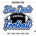 Football Svg, Blue Devil Svg, Blue Devil Football, Devil, Blue Devil ...