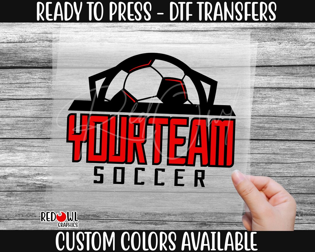 Ready to Press, Soccer Transfer, Custom DTF Transfer, Heat Transfer ...