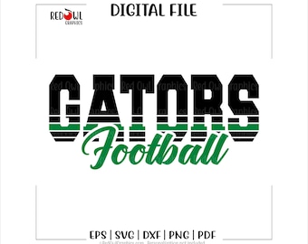 SVG de futebol americano dos Gators, SVG de futebol americano, Gator, Gators, Futebol americano, SVG, DXF, EPS, PNG, PDF, sublimação, clipart, design, HTV, imagem