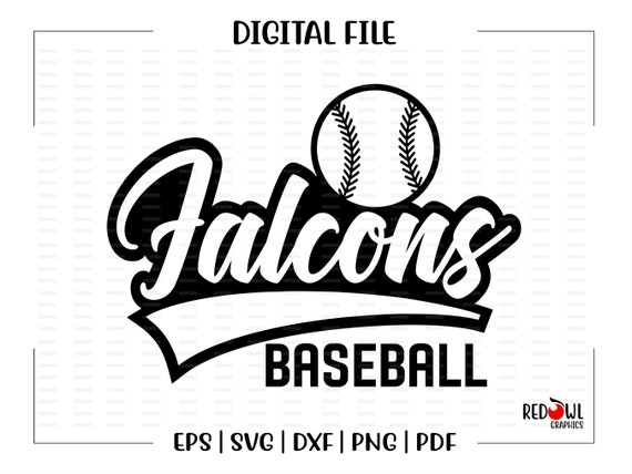 Baseball Svg Falcon Baseball Svg Falcon Falcons Baseball | Etsy