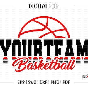 Custom, Personalized, Basketball svg, Basketball, School, Team, Mascot, svg, dxf, eps, png, pdf, sublimation