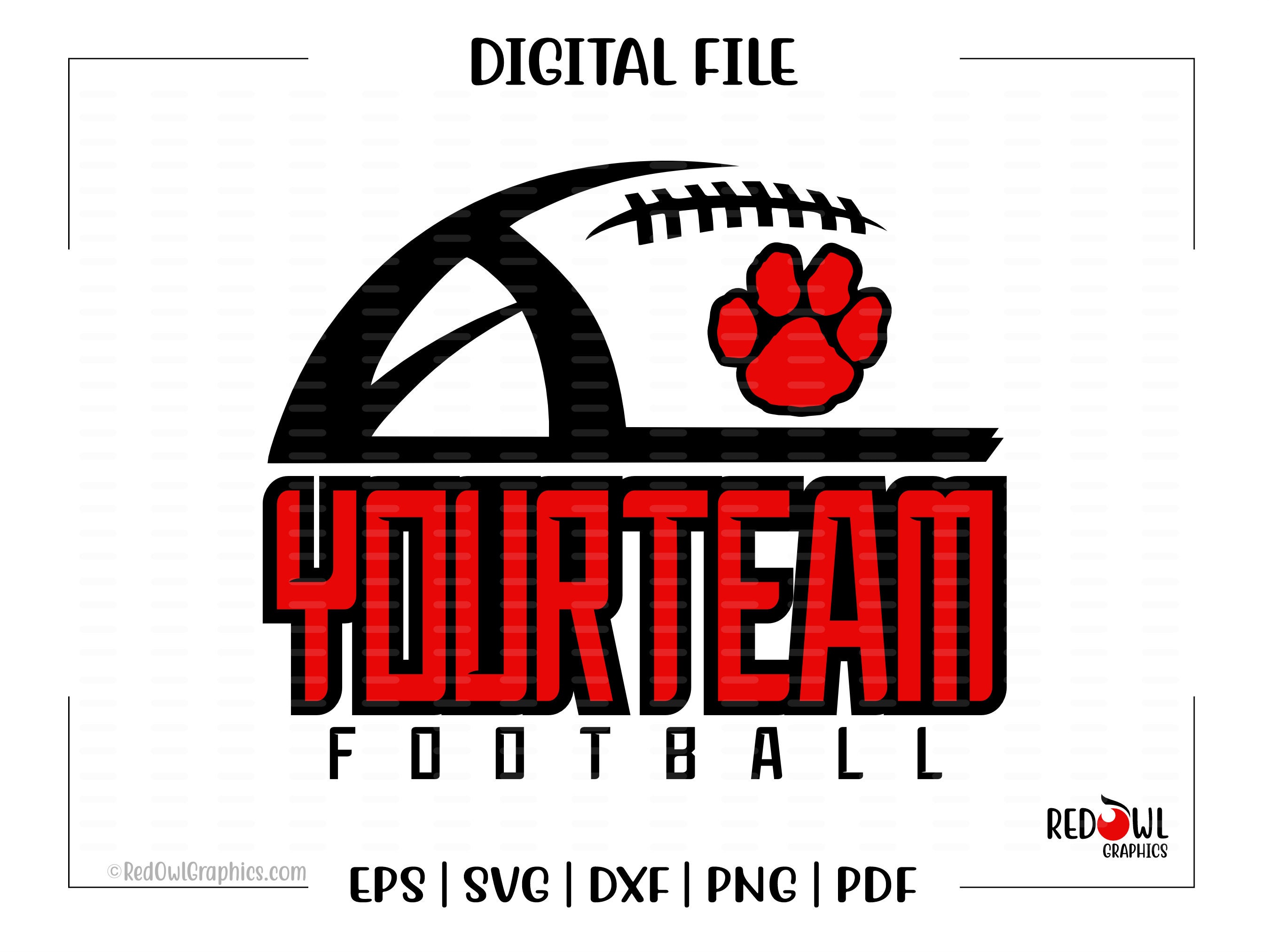 Custom, Personalized, Football svg, Football, School, Team, Mascot, svg, dxf, eps, png, pdf, sublimation