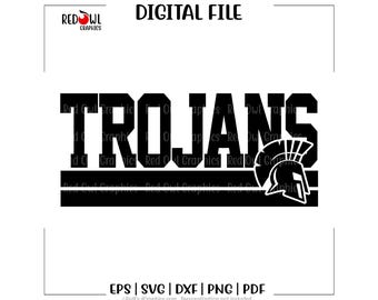 Trojan svg, Trojans svg, Trojan, Trojans, Mascot, School, svg, dxf, eps, png, pdf, sublimation, cut file, htv, clipart, design, print