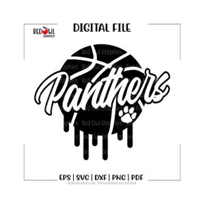Koszykówka svg, Panther Basketball svg, Panther, Panthers, Koszykówka, svg, dxf, eps, png, pdf, sublimacja, plik do cięcia, htv, wektor, cyfrowy
