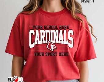 Cardinal Shirt, Cardinal T-Shirt, Cardinal, Cardinals sticker, T-Shirt, Sweatshirt, Hoodie, Crewneck, Teacher, Mom, Dad, Coach