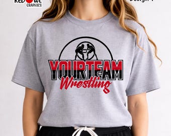 Wrestling shirt, Wrestling T-Shirt, Mascot, School, Sport, Shirt, Any Team, T-Shirt, Sweatshirt, Hoodie, Mom, Dad, Coach