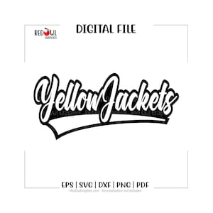 Jackets svg, Yellowjackets svg, Jacket, Jackets, yellowjackets, svg, dxf, eps, png, pdf, sublimation, cut file, htv, vector, digital