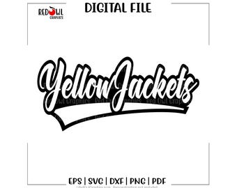 Jackets svg, Yellowjackets svg, Jacket, Jackets, yellowjackets, svg, dxf, eps, png, pdf, sublimation, cut file, htv, vector, digital