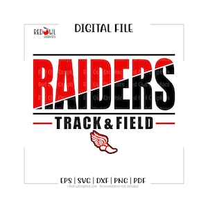 Raiders Track svg, Raiders svg, Leichtathletik, Team Maskottchen, Mama, Papa, Trainer, svg, svg, dxf, eps, png, pdf, sublimation, cut Datei, htv