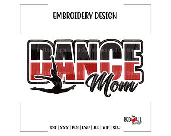 Dance Mom Embroidery, Dance Mom, Mom, Dancer, Embroidery Design, School, Embroidery, Machine, Design, dst, xxx, pes, exp, jef, vip, sew
