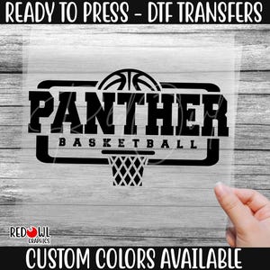 Ready To Press, Panther, Basketball, Panthers, Paw, Custom DTF Transfer,Heat Transfer,Panthers DTF,DTF,Panthers Transfer, Direct To Film