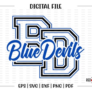 Blue Devil svg, Devils svg, Blue Devil, Blue Devils, Devil, svg, dxf, eps, png, pdf, sublimation, cut file, htv, vector, digital