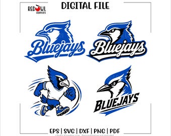 Bluejay SVG Bundle, Bluejays png, Team Mascot, School, Teacher, svg, dxf, eps, png, pdf, cut file, htv, Baseball, Soccer, Football, Track