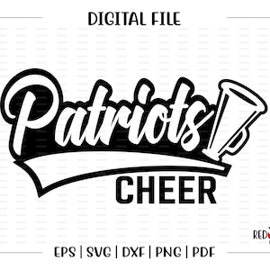 Cheer svg, Patriot Cheer svg, Cheerleading, Patriot, Patriots, Cheerleading, svg, dxf, eps, png, pdf, sublimation, cut file, htv, vector