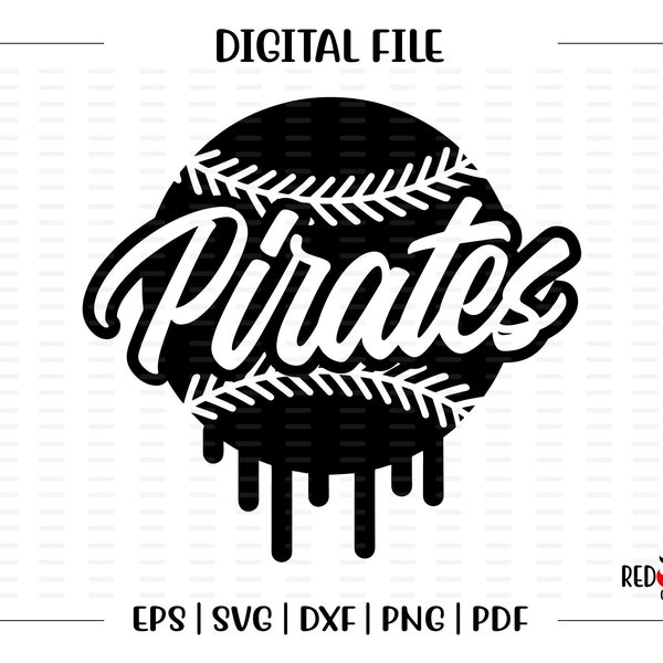 Baseball svg, Softball svg, Baseball, Pirate Baseball, Softball, Pirate, Pirates, svg, dxf, eps, png, pdf, sublimation, cut file, htv