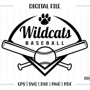 Baseball svg, Wildcat Baseball svg, Wildcat, Wildcats, Baseball, svg, dxf, eps, png, pdf, sublimation, cut file, htv, vector,digital,clipart
