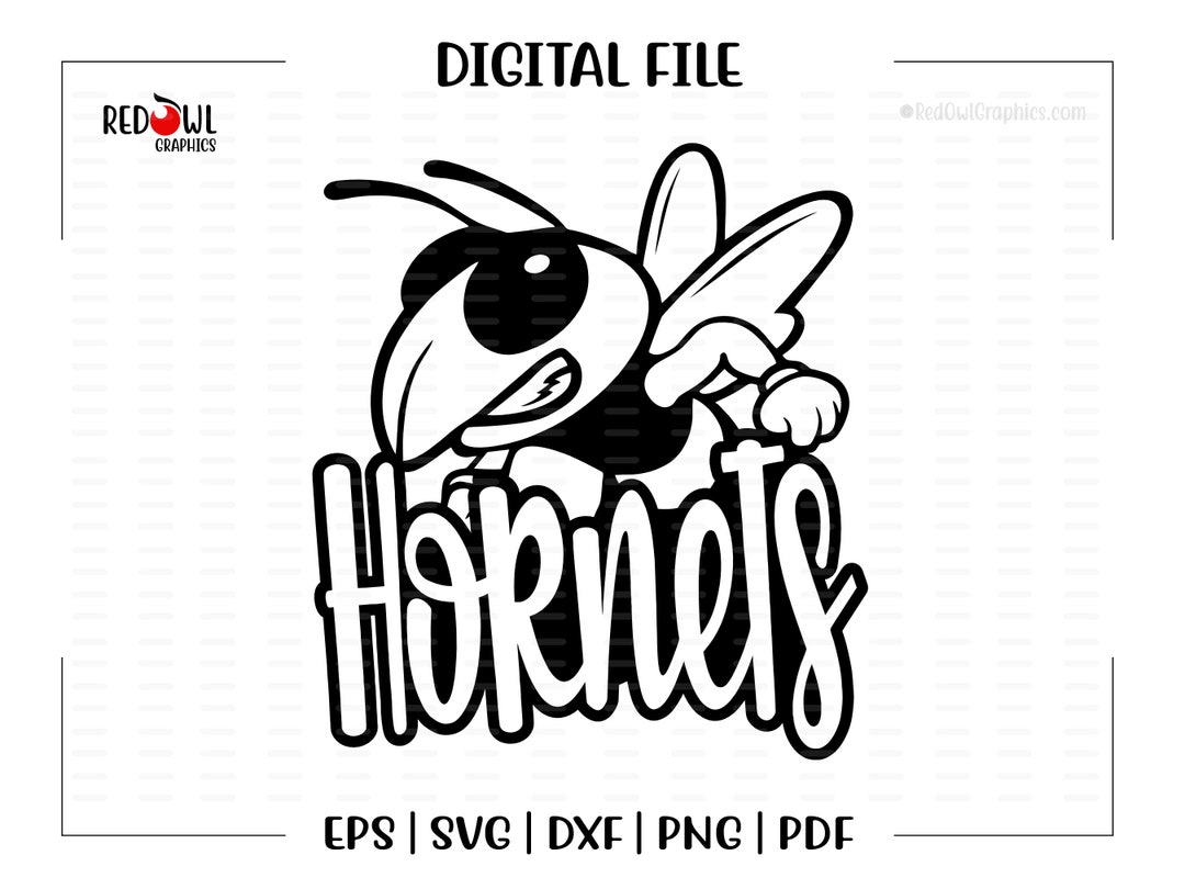 Hornet Svg, Hornets Svg, Hornet, Hornet, Mascot, School, Svg, Dxf, Eps