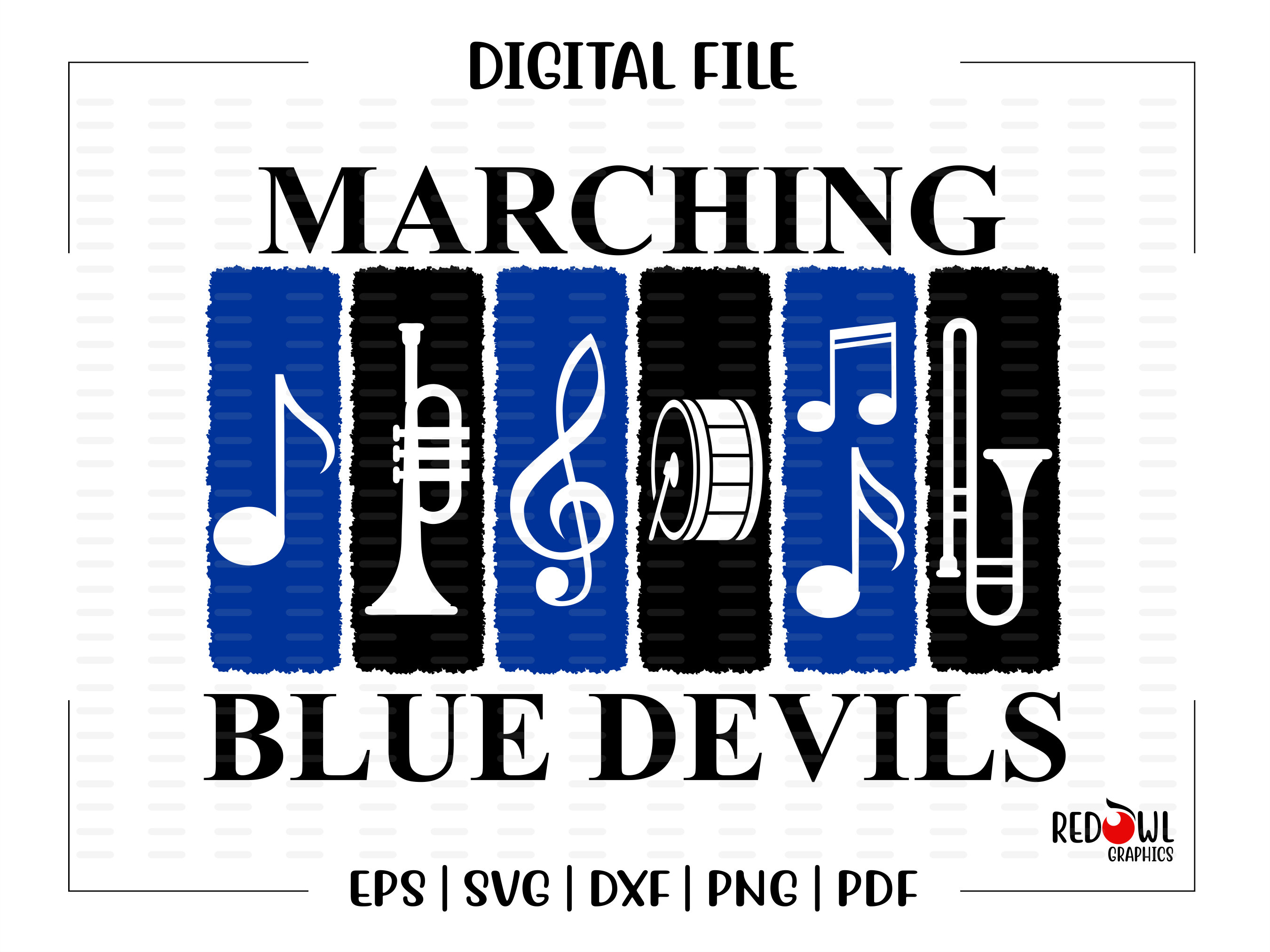 Blue Devils Drumline Logo