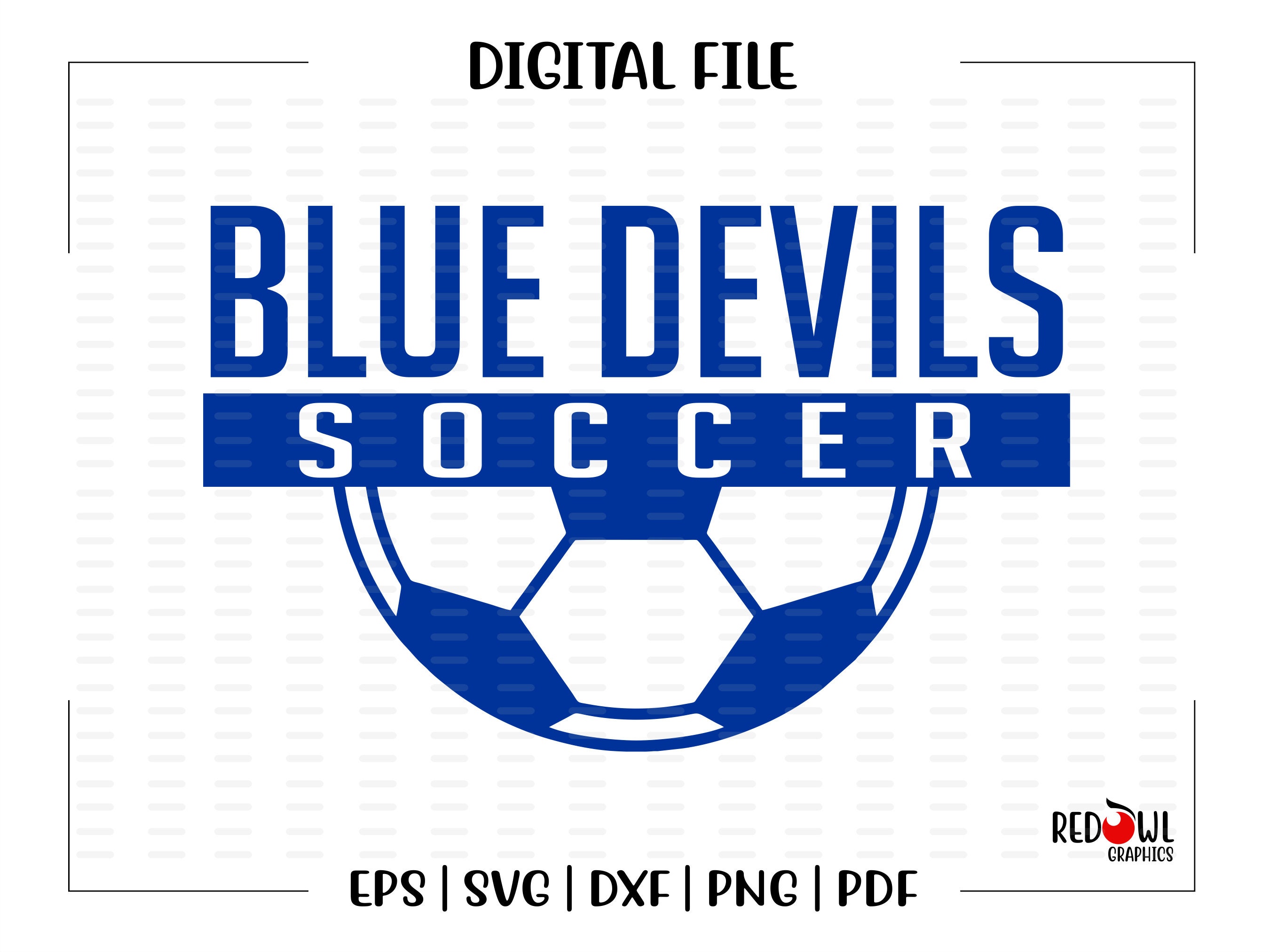 png cut file pdf vector digital Blue htv Devil Blue Devil Soccer svg