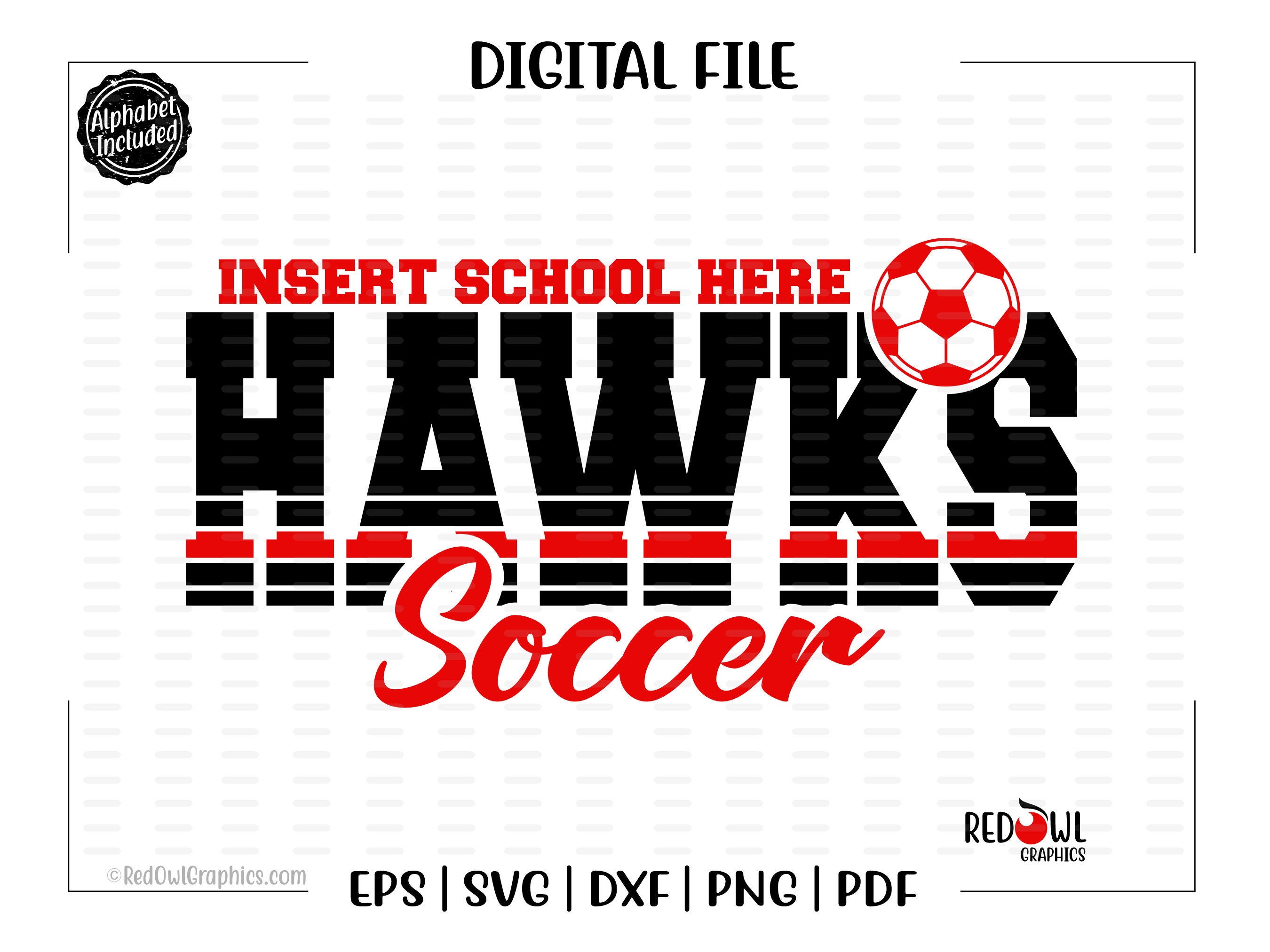 Soccer svg, Hawk Soccer svg, Hawk, Hawks, Soccer, svg, dxf, eps, png, pdf, sublimation, cut file, htv, vector, digital