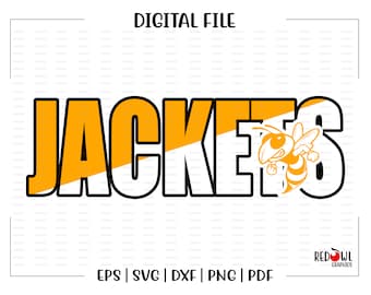 Jackets svg, Yellowjackets svg, Jacket, Jackets, yellowjackets, svg, dxf, eps, png, pdf, sublimation, cut file, htv, vector, digital