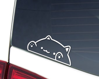Bongo Cat Car Vinyl Decal Sticker Bumper Sticker