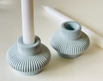 Handmade Nordic Ceramic Candle Holder: Minimalist Donut Design