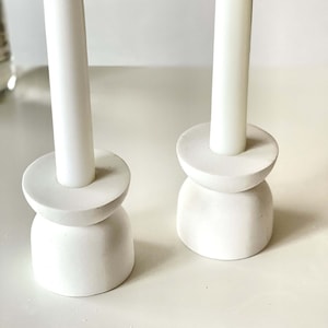 Candlestick Candle Holders , Ceramic Pillar Candle Holder , Holders Wedding Party Decoration , Matte Black Candle holder Sticks , image 9