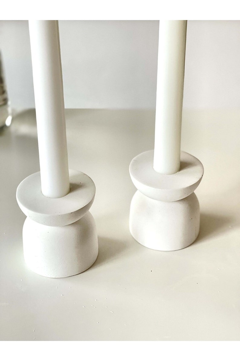 Candlestick Candle Holders , Ceramic Pillar Candle Holder , Holders Wedding Party Decoration , Matte Black Candle holder Sticks , image 9