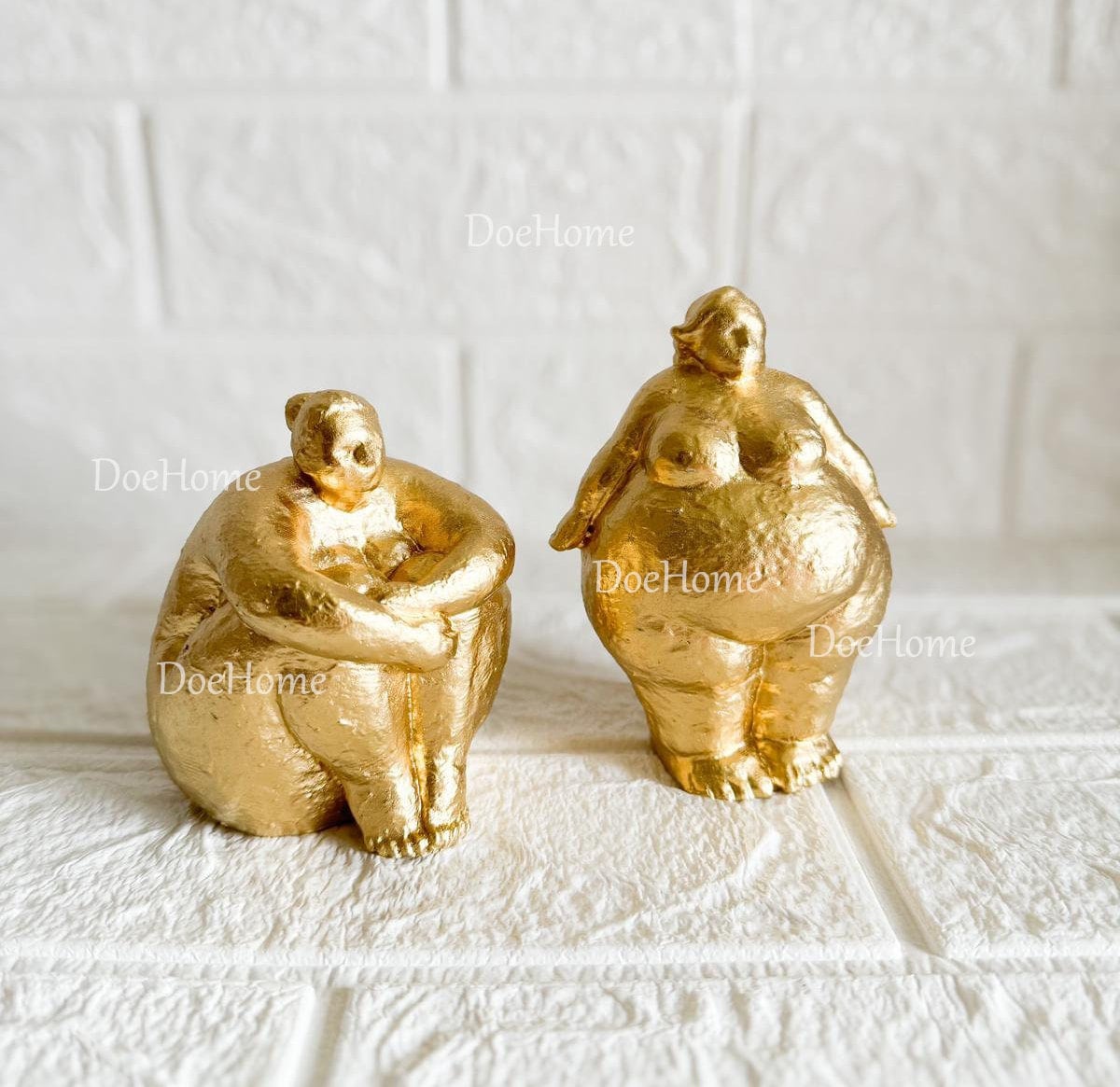 Fat Lady Nordic Creative Woman Statue, Curvy Girls Figurine