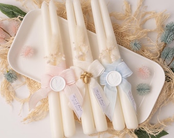Personalized Baptism Candle: Christening, First Communion, Confirmation