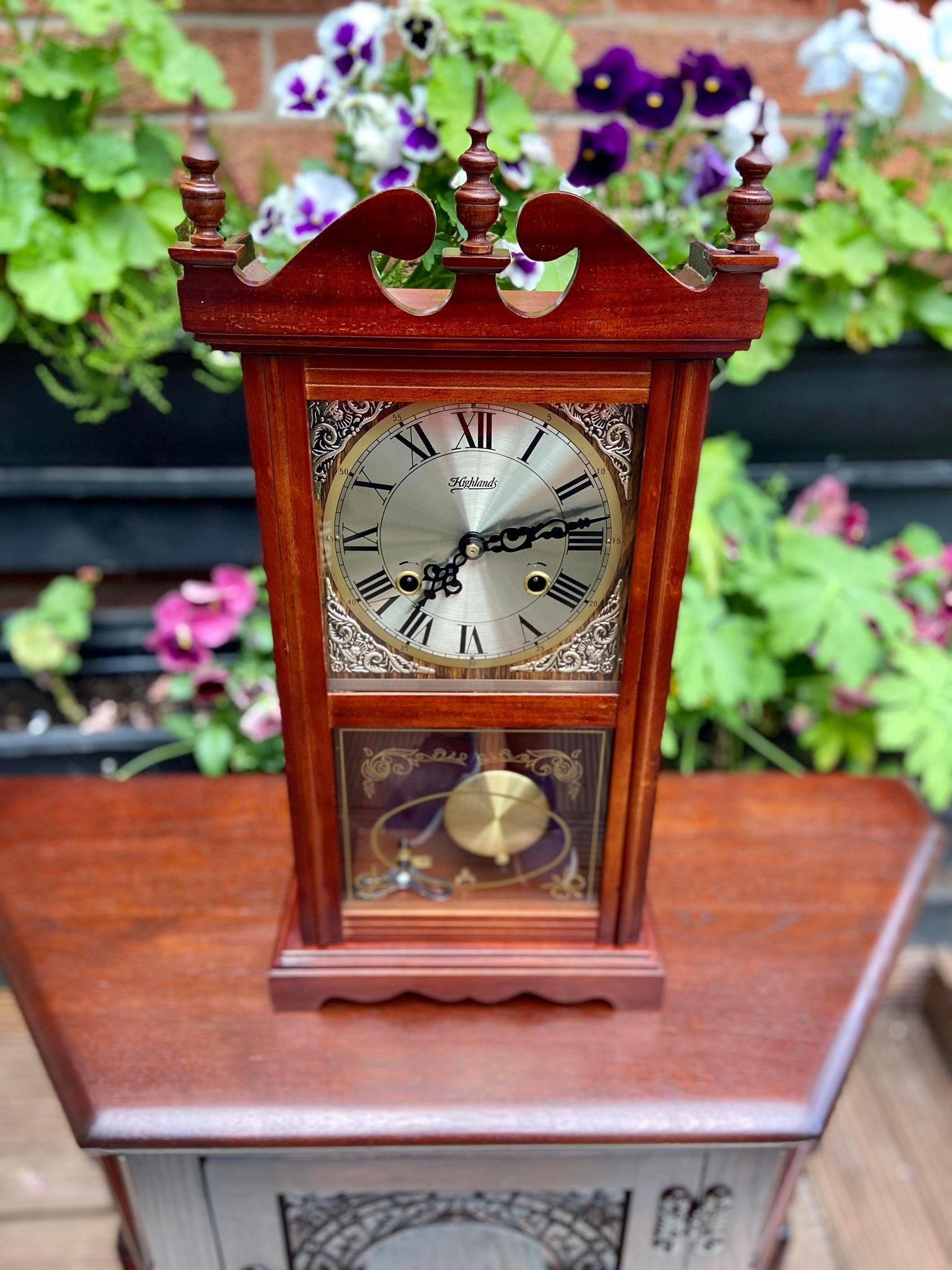 Vintage Highlands Vienna Wall Clock / Mechanical Wall Clock Etsy UK