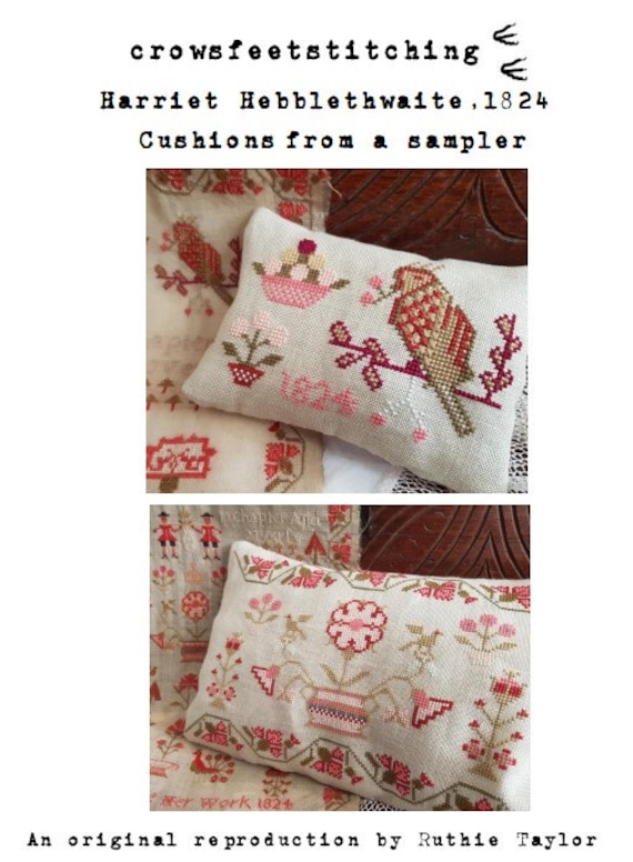 Juego De 3 Fundas Para Cojines De Punto De Cruz 40x40cm | Color Beige Con Cremallera | Thea Gouverneur