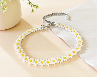 Set Bracciali Margherita Oro Con Perle Bianche - Gioielli Elastici Boho Per Donna, Bracciale Multistrato Estivo - 4