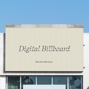 Out of Home Billboard Mockup | LED Screen Billboard | Billboard Tech Mockup for Photoshop | Urban Billboard Mockup | Smart Object Mockup