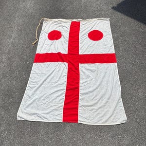 Royal Navy Rear Admiral Cotton Flag Approx size 4ft 4 x 6ft 3