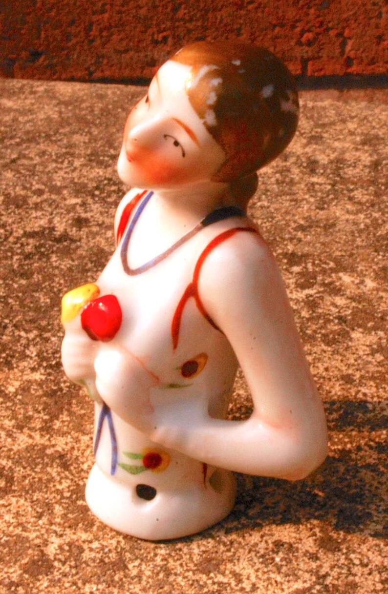 1930s Art Deco Porcelain Half Lady Pin Cushion - German Design - Etsy