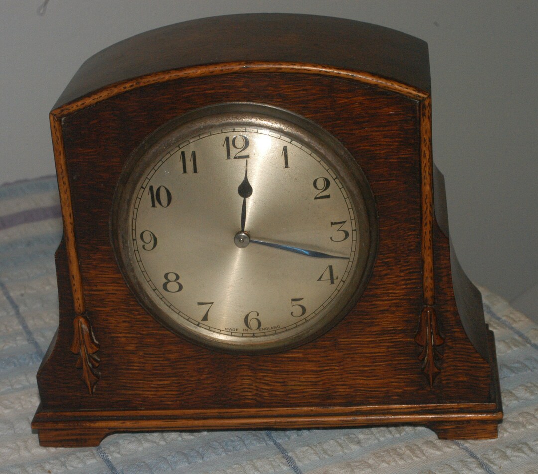 193040'S Wind up Mantle Clock Made in England BEO Art Etsy