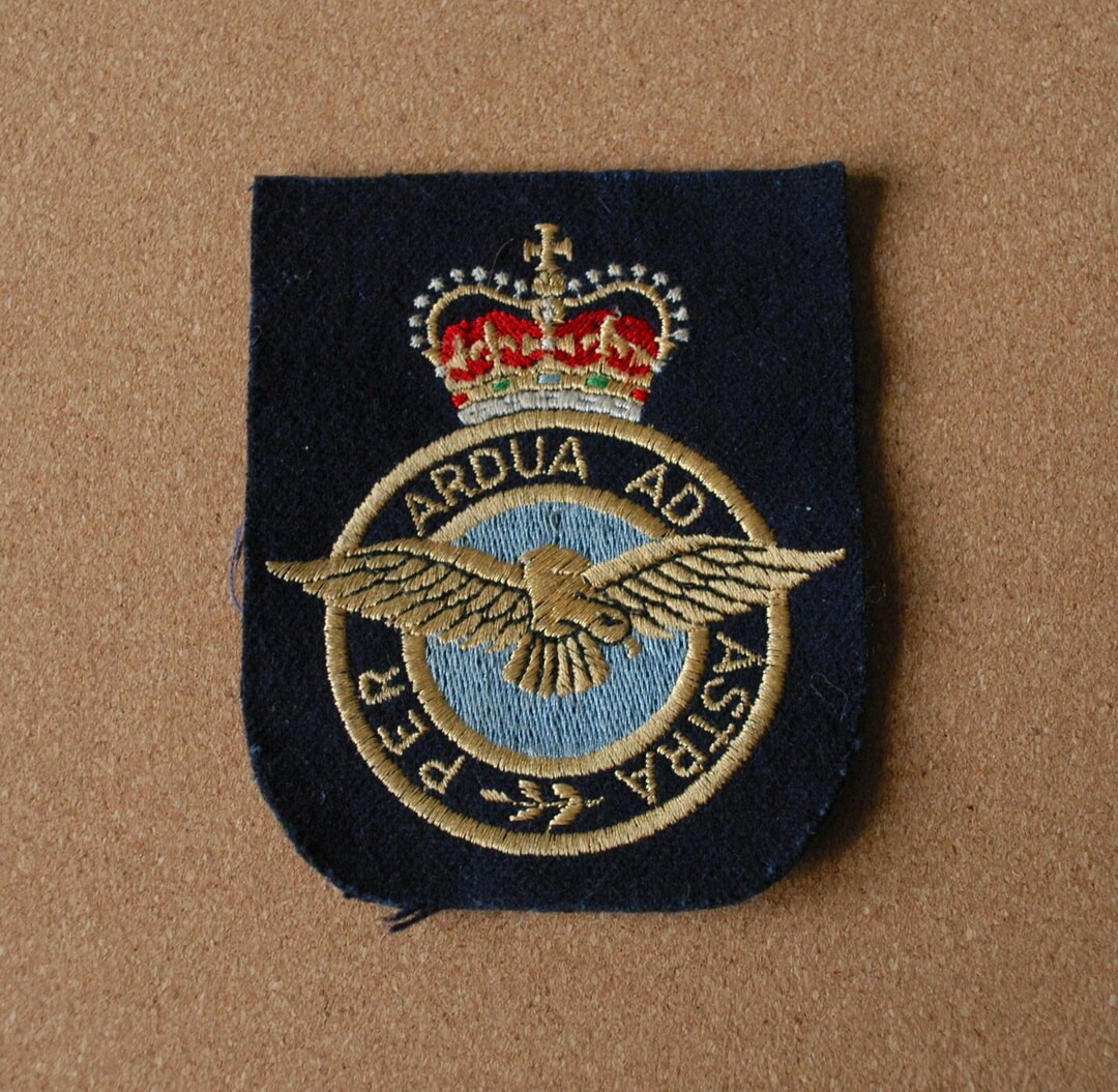 RAF Blazer Badge Embroidery Q/C per Ardua Ad Astra - Etsy
