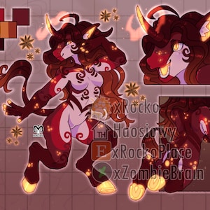 Christmas Unicorn fursona adopt furry adoptable character